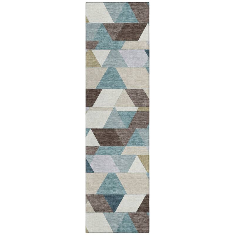 Machine Washable Indoor/ Outdoor Modern DeVaughn Chantille Rug