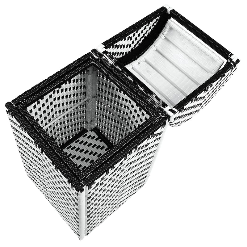 Alat Contemporary Wicker Outdoor Deck Storage Hamper by Furniture of America