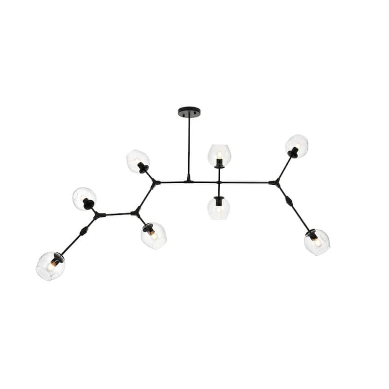 Indigo Home 74 inch Chandelier - Black