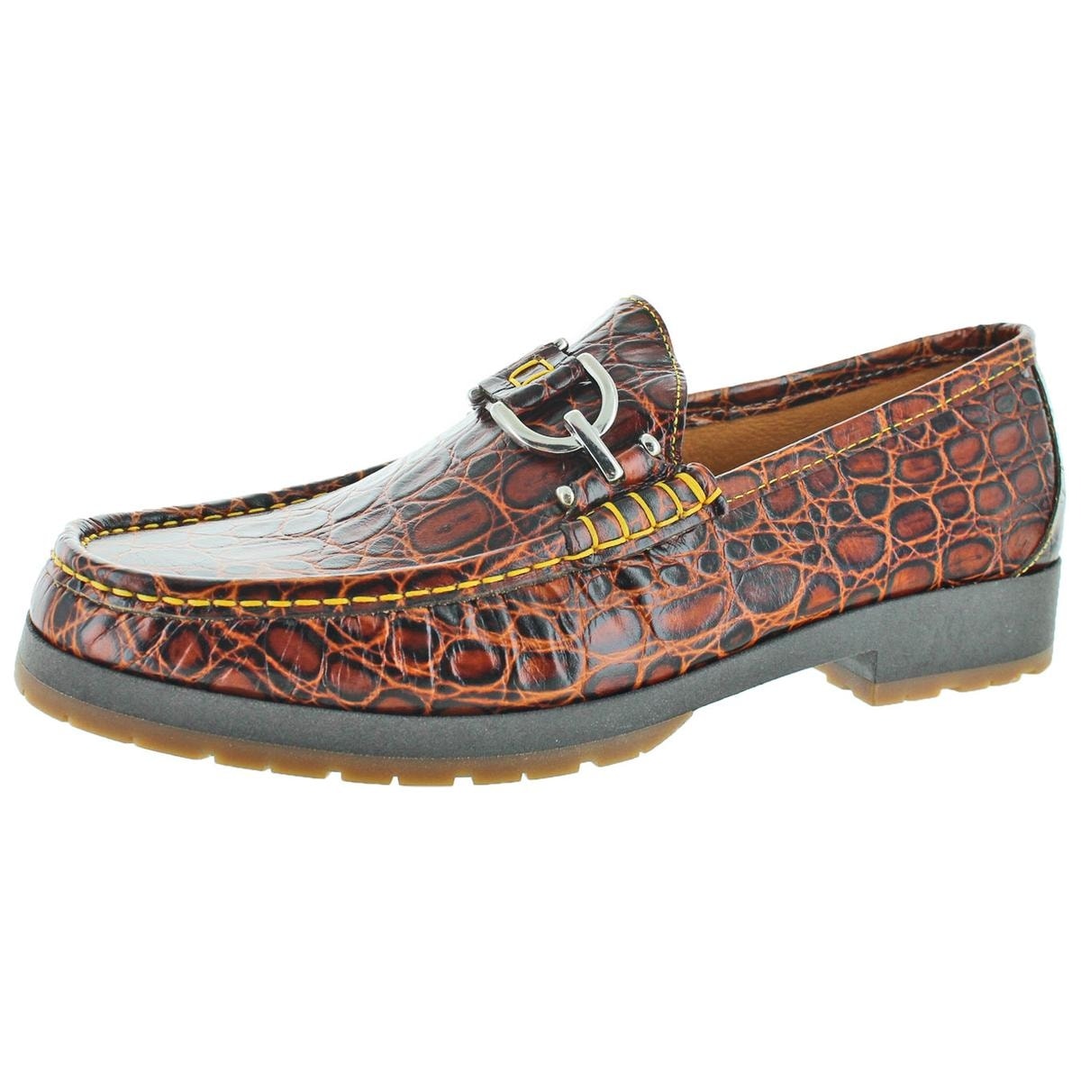 donald j pliner crocodile loafers