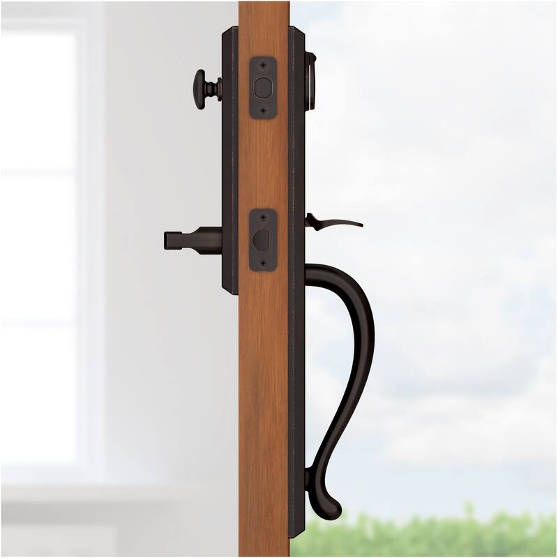 Baldwin Longview Full Plate Single Cylinder Keyed Entry Handleset with