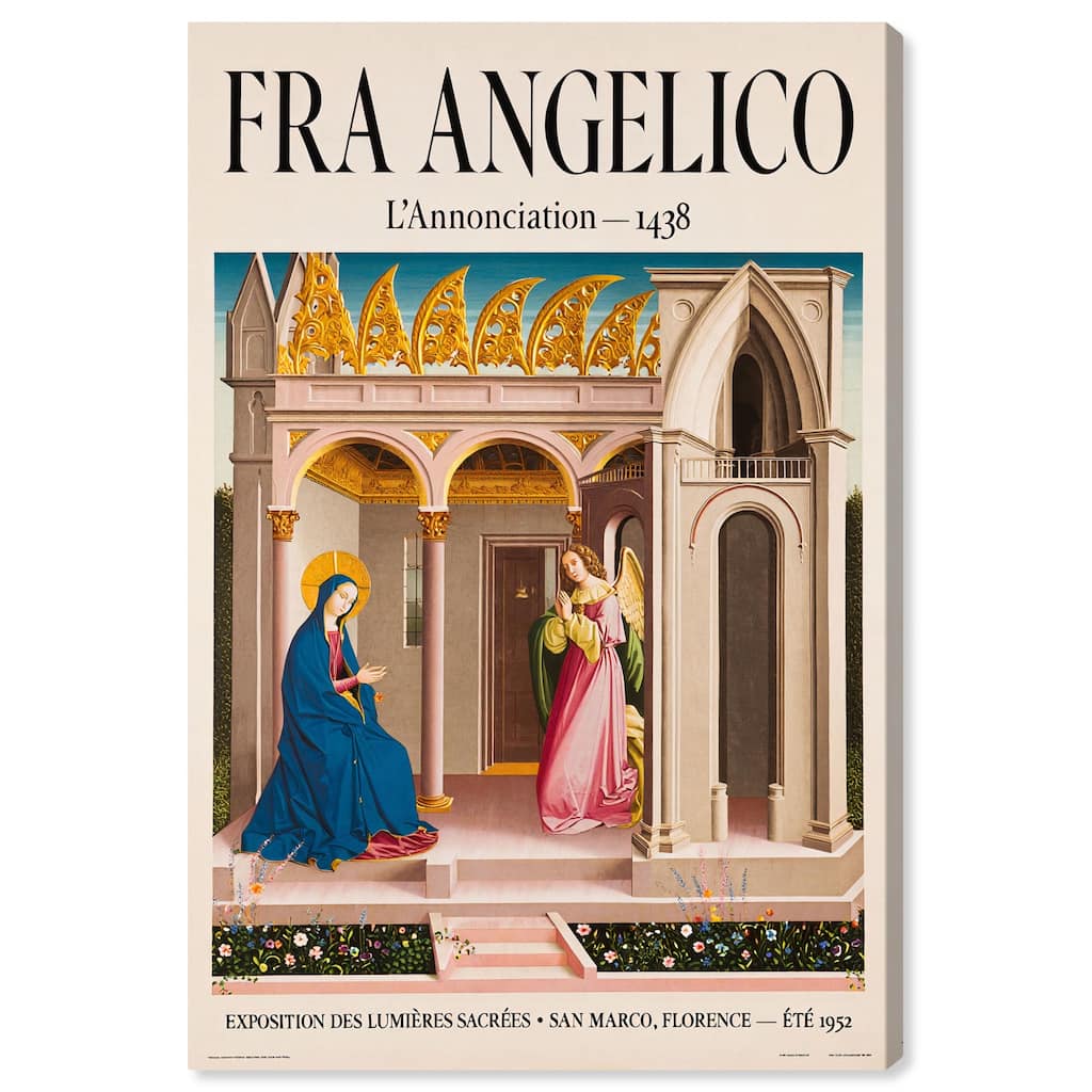 Angel's Visit to Mary Canvas by Art Remedy, Gallery Wrapped