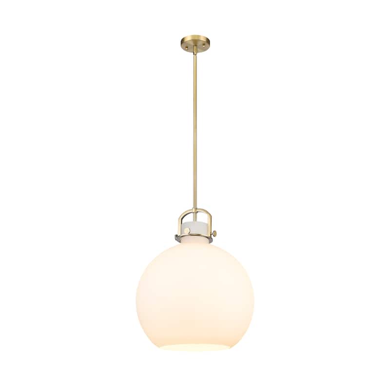 Innovations Lighting Newton Sphere - 1 Light 16" Stem Hung Pendant