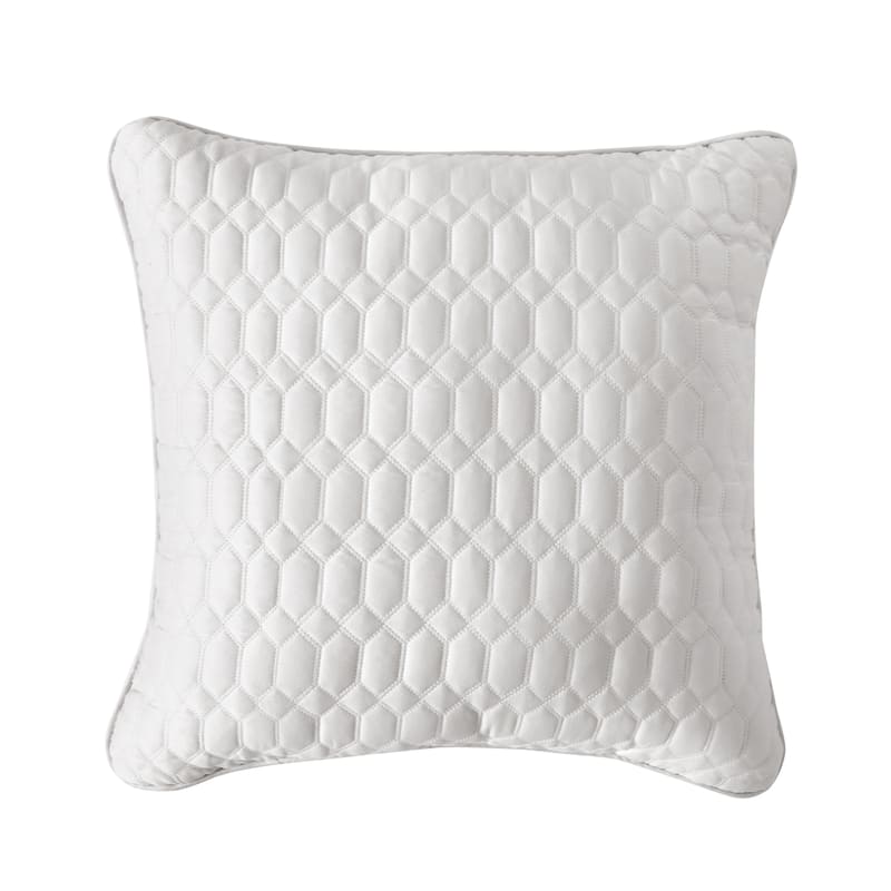 Brilliance 20" Square Quilted Decorative Throw Pillow