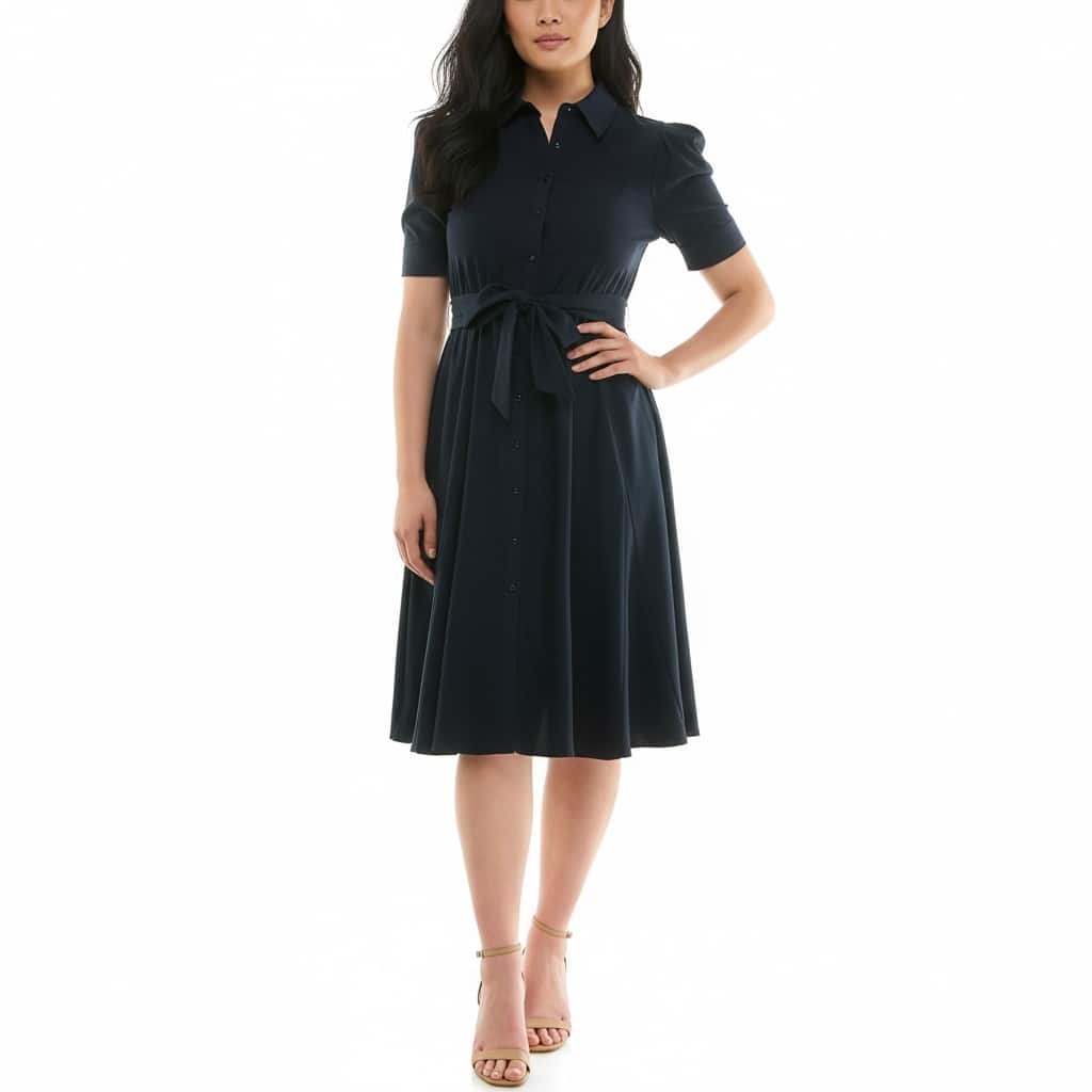 Nanette Lepore Collared Fit & Flare Dress