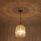 preview thumbnail 29 of 53, Vintage Glam Crystal Bird Cage Lantern Chandelier - Distressed Brass