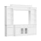 preview thumbnail 4 of 48, Large Entertainment Center Bookshelves 57x38 inch Hutch Space for TV