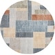 preview thumbnail 26 of 48, Nourison Astra Machine Washable Paneled Area Rug 7'10" x Round - Multicolor