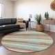preview thumbnail 88 of 132, Premium Washable Super Soft Stripe Mayfield Rug Sky - 8' x 8'