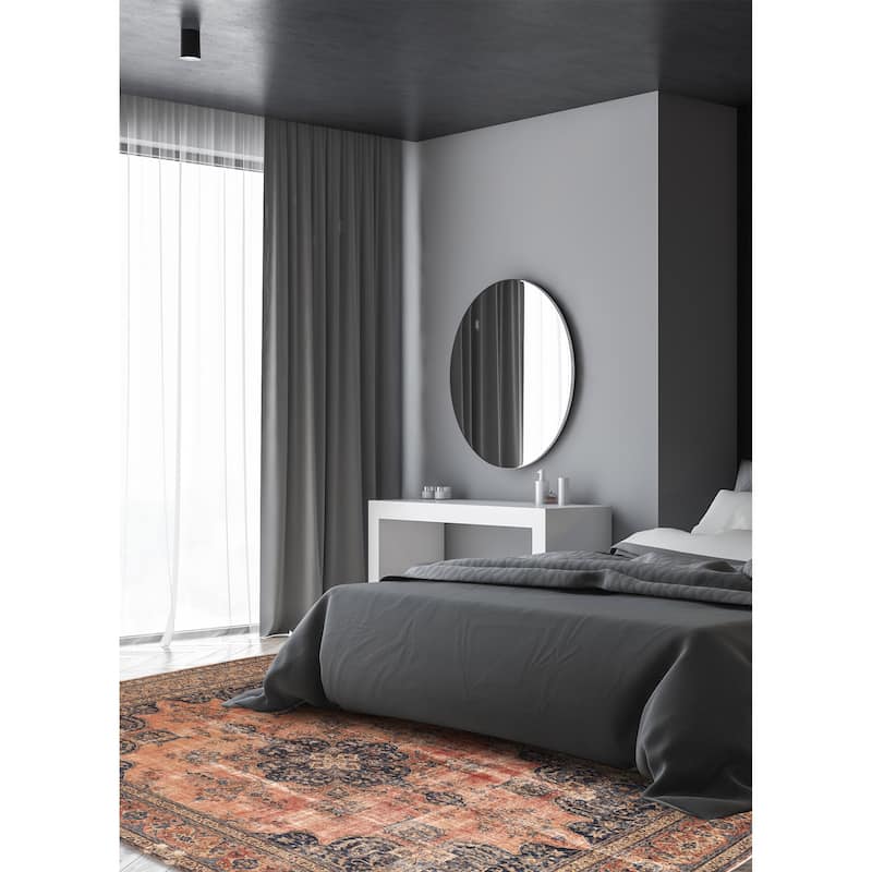 ECARPETGALLERY Hand-knotted Antalya Vintage Dark Copper Wool Rug - 10'8 x 14'1