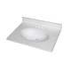 preview thumbnail 7 of 29, Fine Fixtures White Cultured Marble Top With Integrated Sink, 4" Backsplash and Overflow Included.