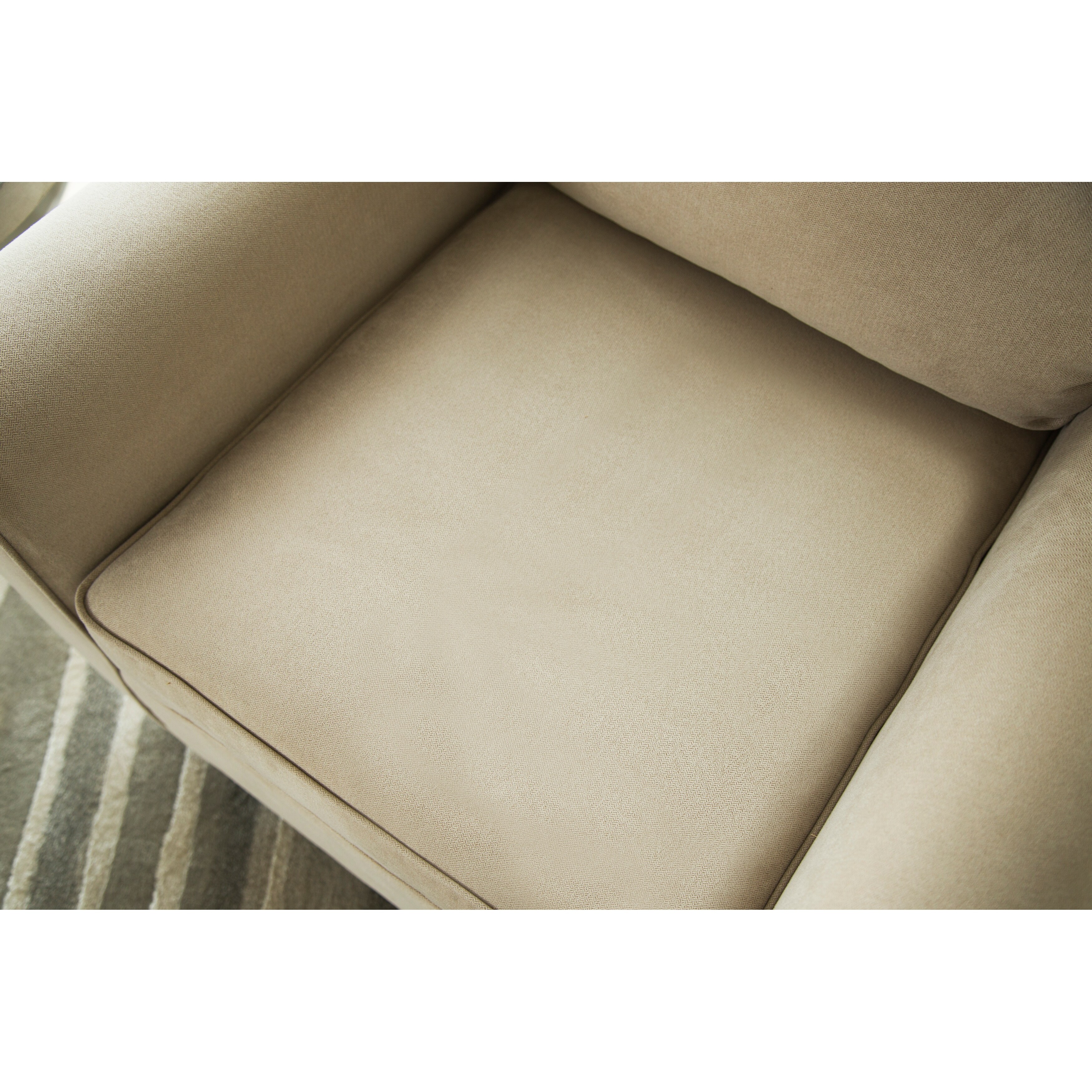 leyla gliding chair with ottoman