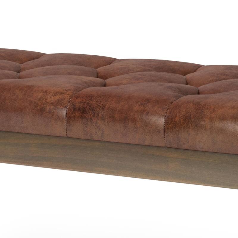 WYNDENHALL Hopewell 48 inch Wide Traditional Rectangle Ottoman Bench