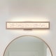 Courtney 24-inch Champagne Gold 5CCT LED Vanity Light with Clear Water ...