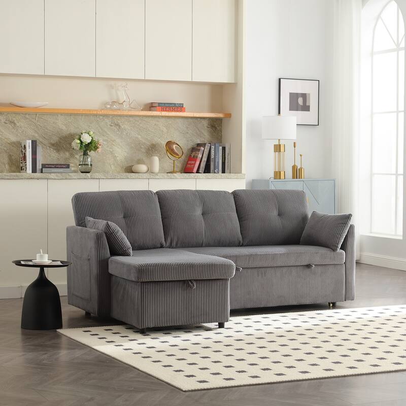 Modular Sectional Sofa L Shaped Modular Couch with Reversible Chaise