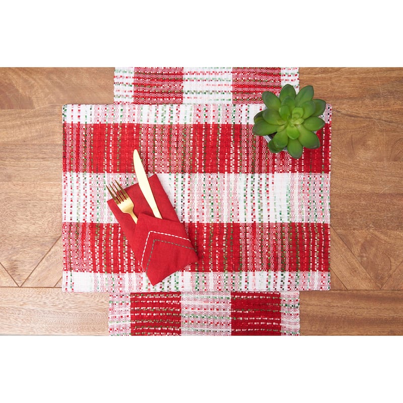 Christmas Woven Mélange Placemat Set of 6, 14" x 20"