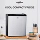 preview thumbnail 1 of 6, Koolatron Stainless Steel Compact Fridge, 1.7 Cu Ft, 110V AC/12V DC