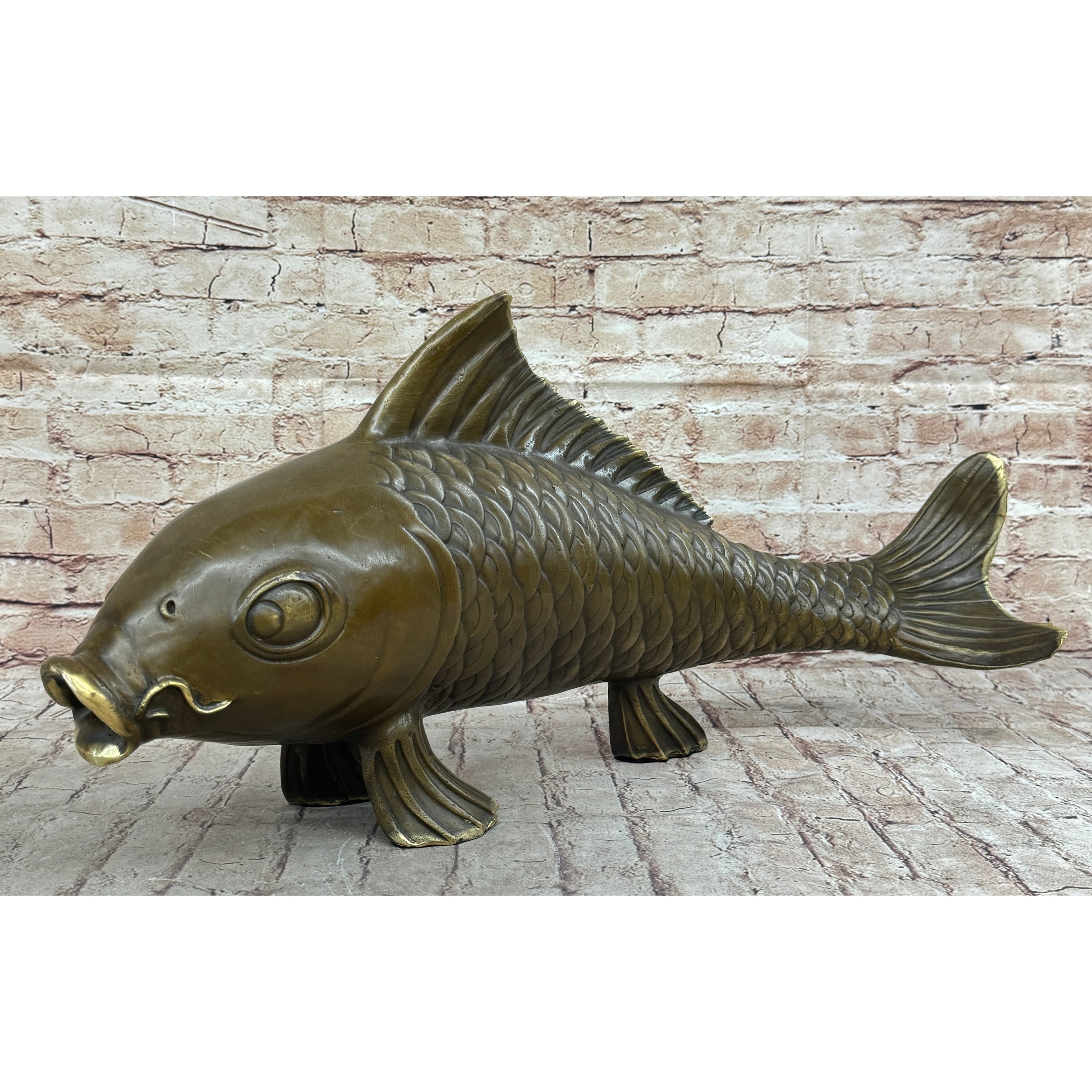 Hot-Cast-Bronze-Metal-Koi-Fish