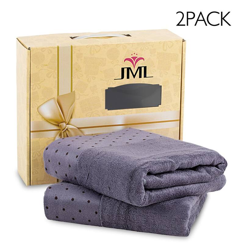 2 Pack Premium Cotton Bath Towels With Gift Box