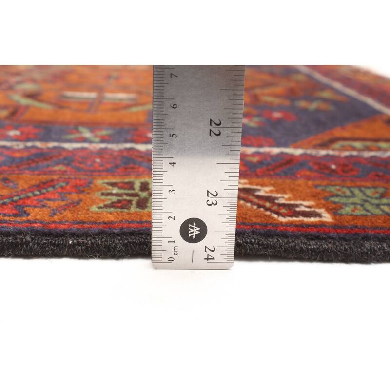 ECARPETGALLERY Hand-knotted Teimani Dark Navy Wool Rug - 2'8 x 4'9