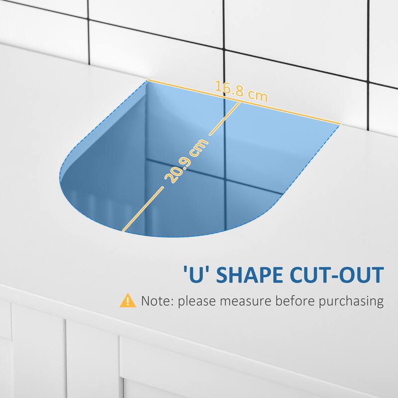 Modern Under Sink Cabinet with 2 Doors (Not Including Sink)