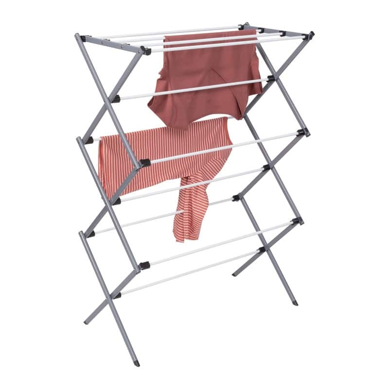 Collapsible Clothes Drying Rack Steel - 14.2"D x 29"W x 42"H