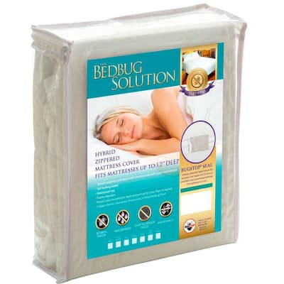 Bargoose Waterproof Bed Bug Proof Hybrid Mattress Protector – Dust Mite & Allergen-Resistant Zippered Cover