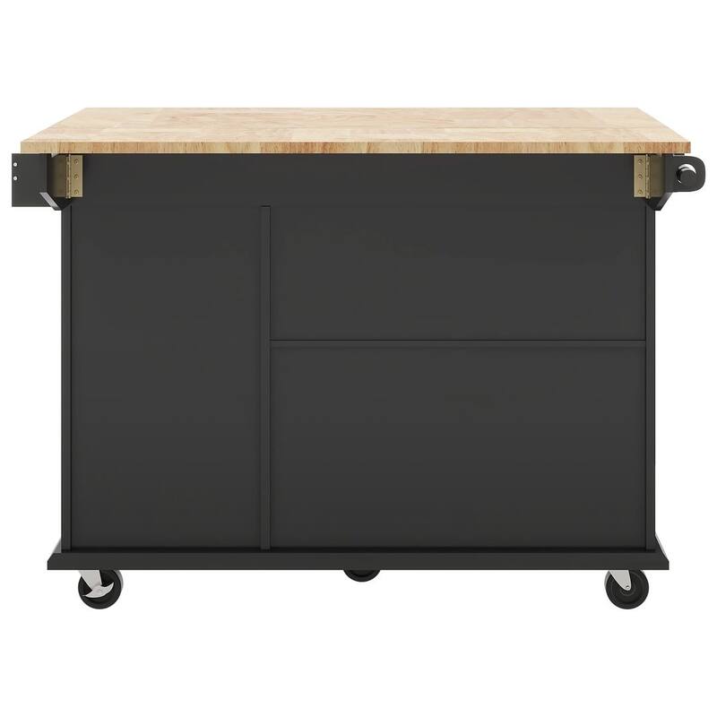 54" Kitchen Island Cart with Wheels