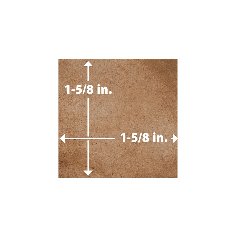 Merola Tile Laverton Taco Natural 1-5/8" x 1-5/8" Porcelain Floor and Wall Tile - Case (25 Tiles)