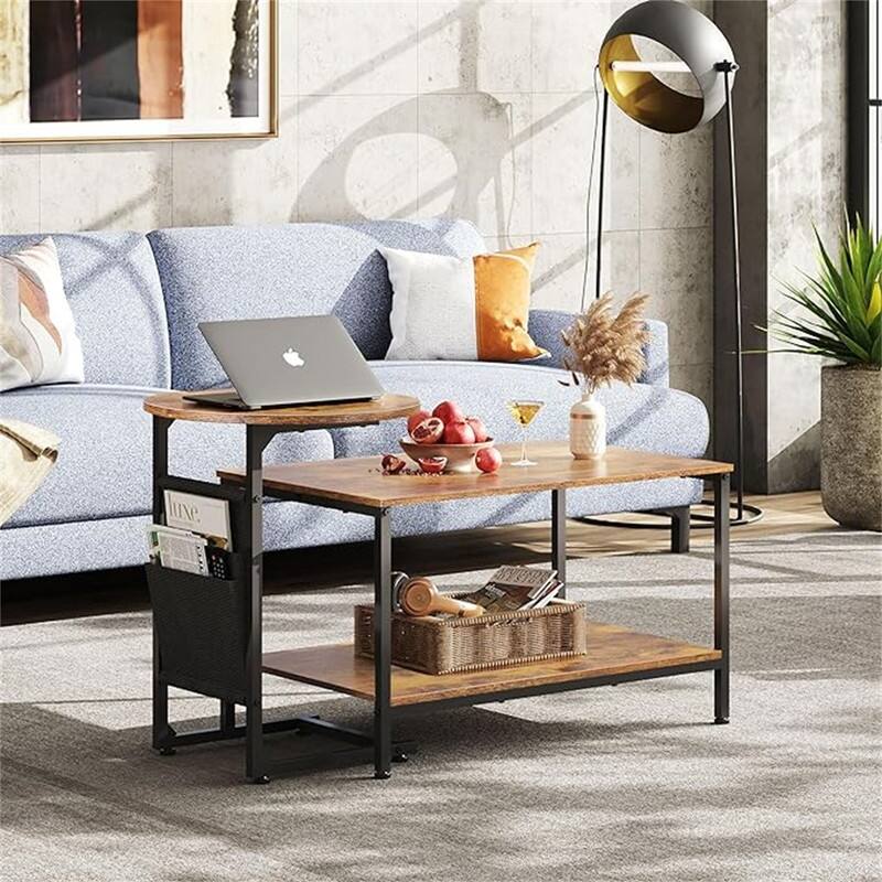 Coffee Table - 19.69"D x 34.76"W x 24.17"H