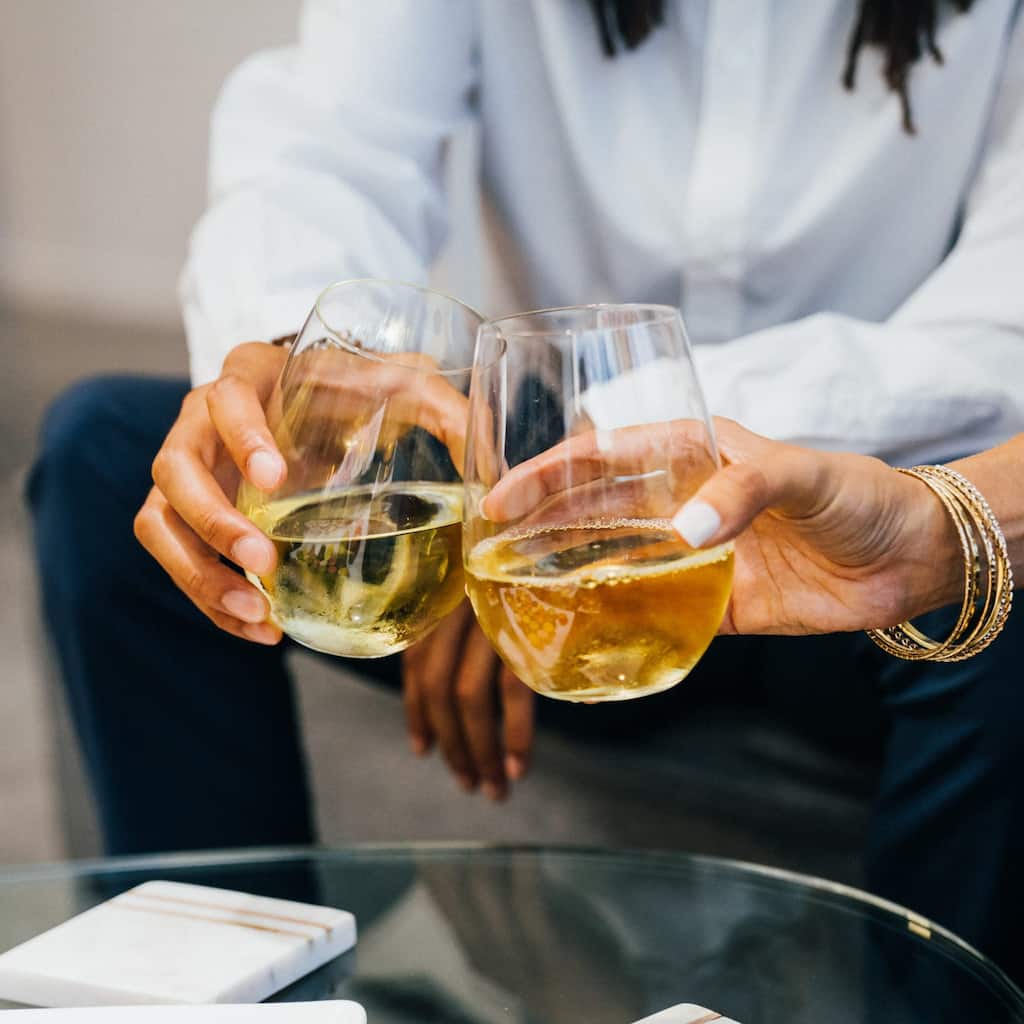 Libbey Signature Kentfield Stemless White Wine Glasses, 21-ounce, Set of 4 - Set of 4