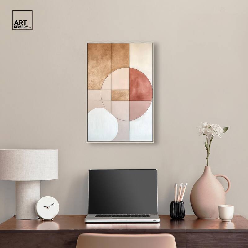 Modernist Circles II Canvas by Art Remedy