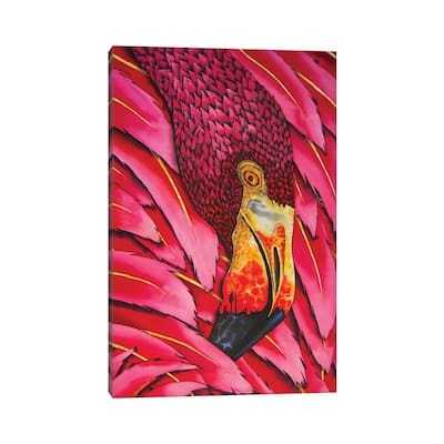 iCanvas "Flaming Flamingo" by Daniel Jean-Baptiste Canvas Print