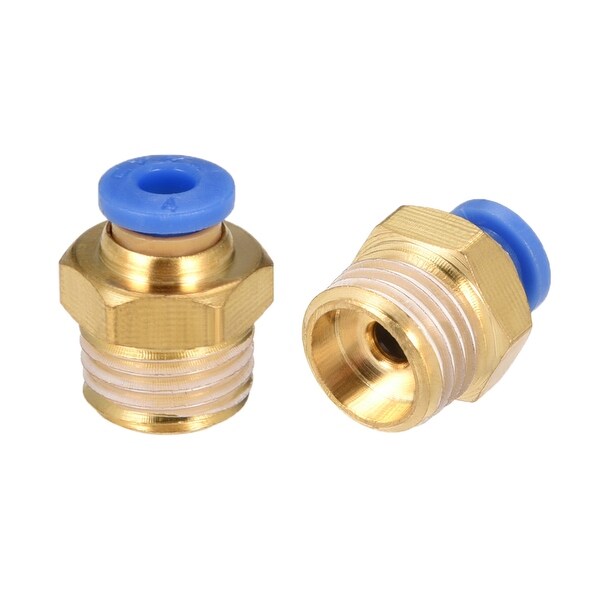 8Pcs 1/4" G Male Straight Thread 4mm Push In Joint Pneumatic Quick Fittings