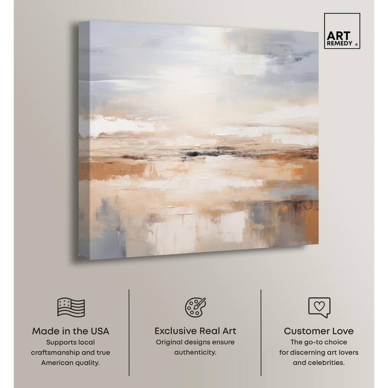 Coastal Calm Canvas by Art Remedy, Gallery Wrapped