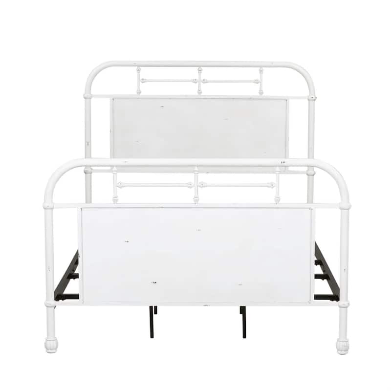 Vintage Series Distressed Metal Twin Metal Bed