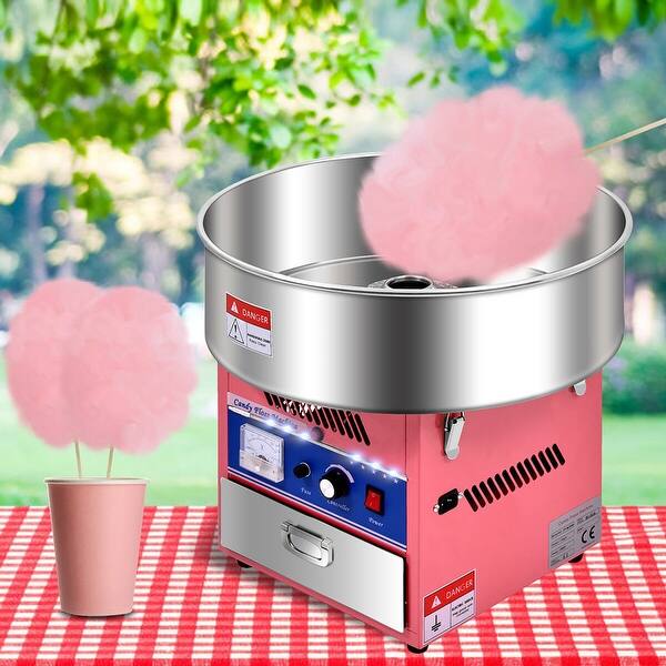 Electric Pink Cotton Candy Machine Candy Floss Maker Party Carnival Commercial Business Industrial Tabletop Concession Machines