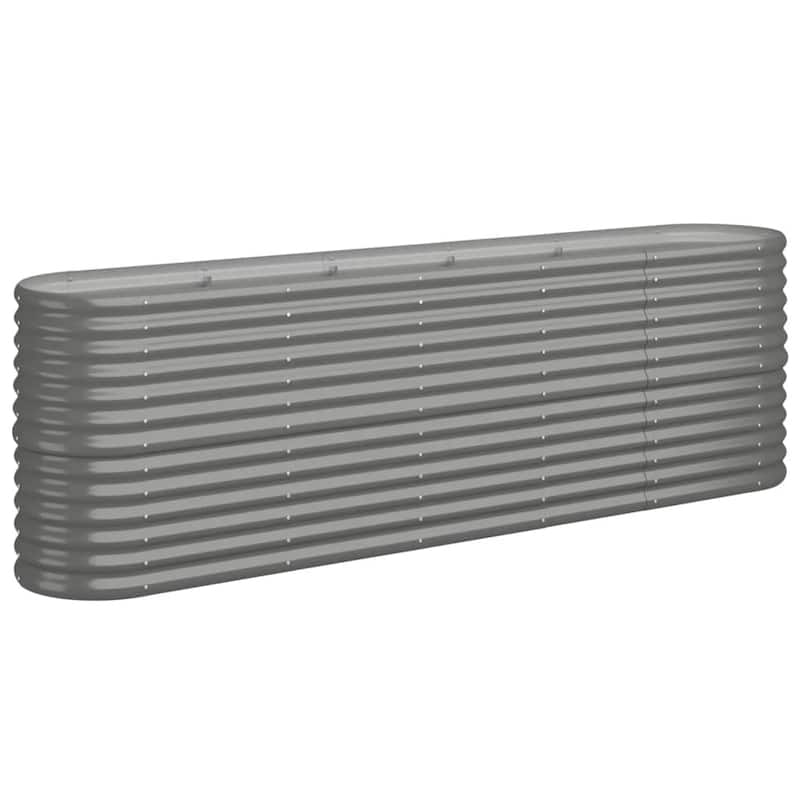 vidaXL Garden Raised Bed Patio Outdoor Raised Planter Box Powder-coated Steel