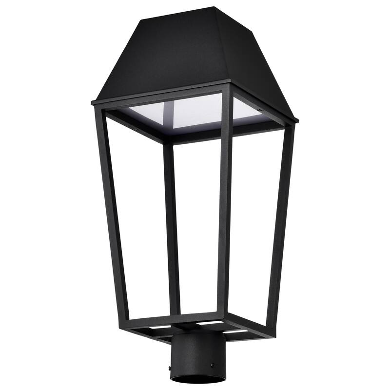 Colt 10 Watt LED Outdoor Post Lantern Matte Black Finish