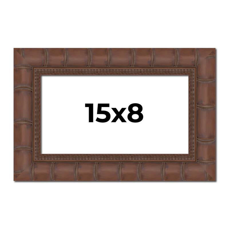 15x8 Frame Pewter Solid Wood Picture Frame Width 1.625 Inches | Interior Frame Depth 0.6875 Inches