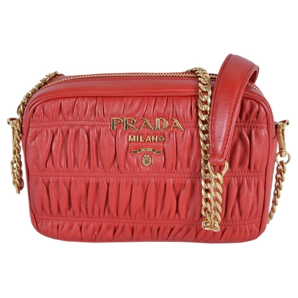 small red prada purse