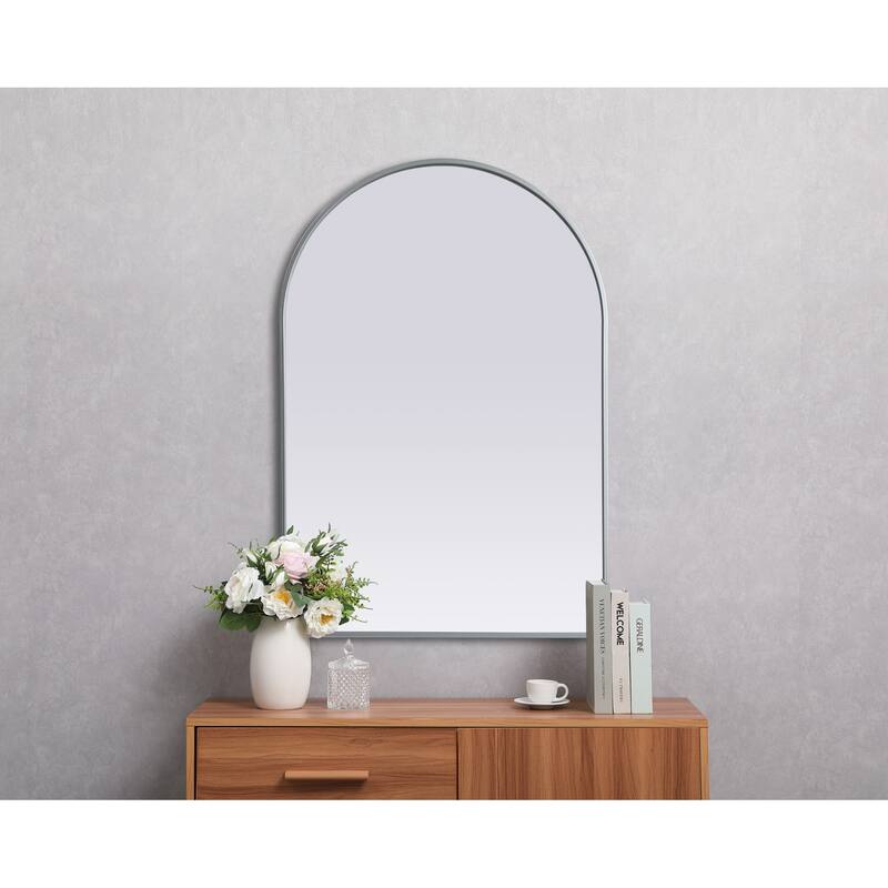 Elegant Lighting MR1A2740 Ayra 27" W x 40" H Modern Arched Bathroom