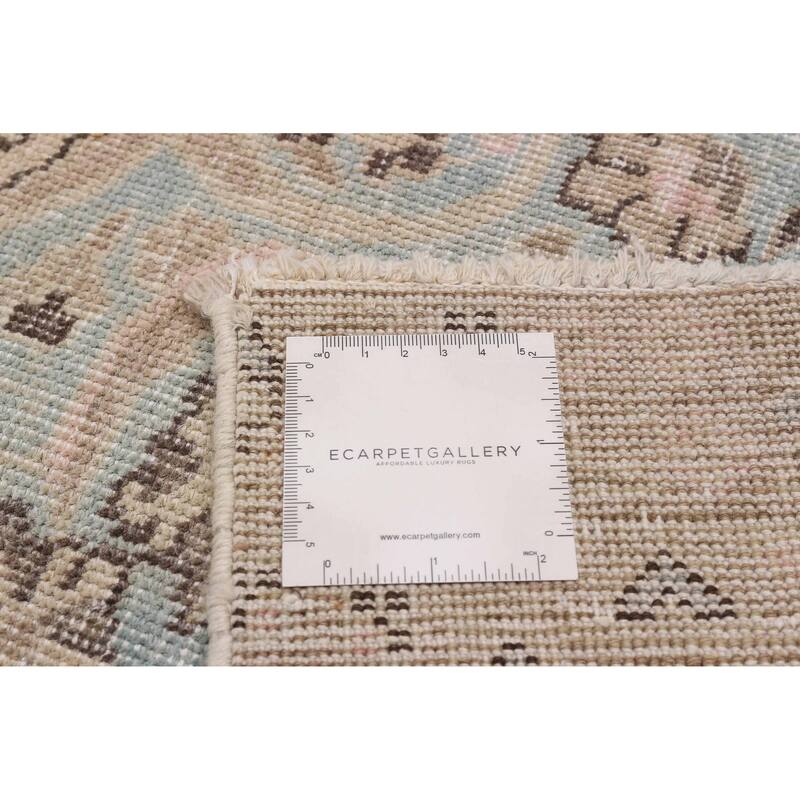 ECARPETGALLERY Hand-knotted Antalya Vintage Beige Wool Rug - 9'2 x 12'2
