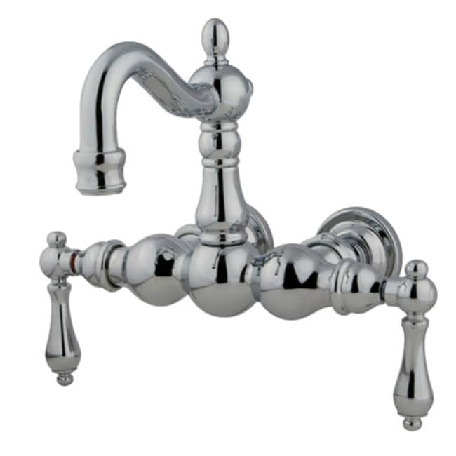 Kingston Brass Vintage Wall Mounted Clawfoot Tub Filler with Metal
