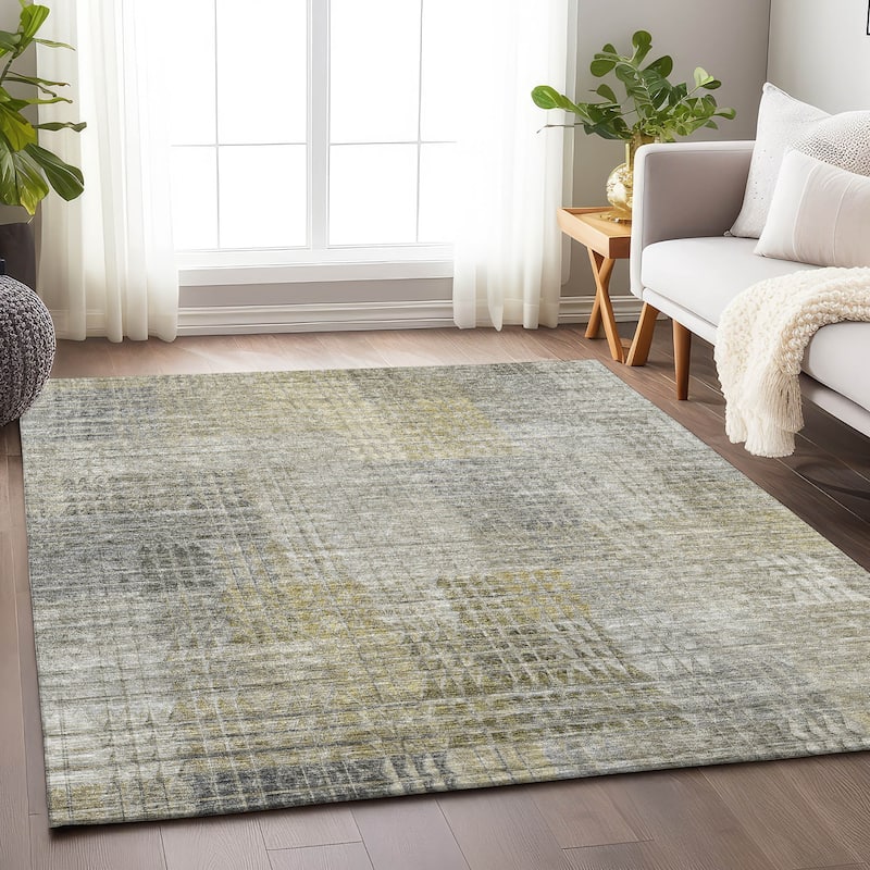 Premium Washable Super Modern Mosaic Soft Mayfield Rug