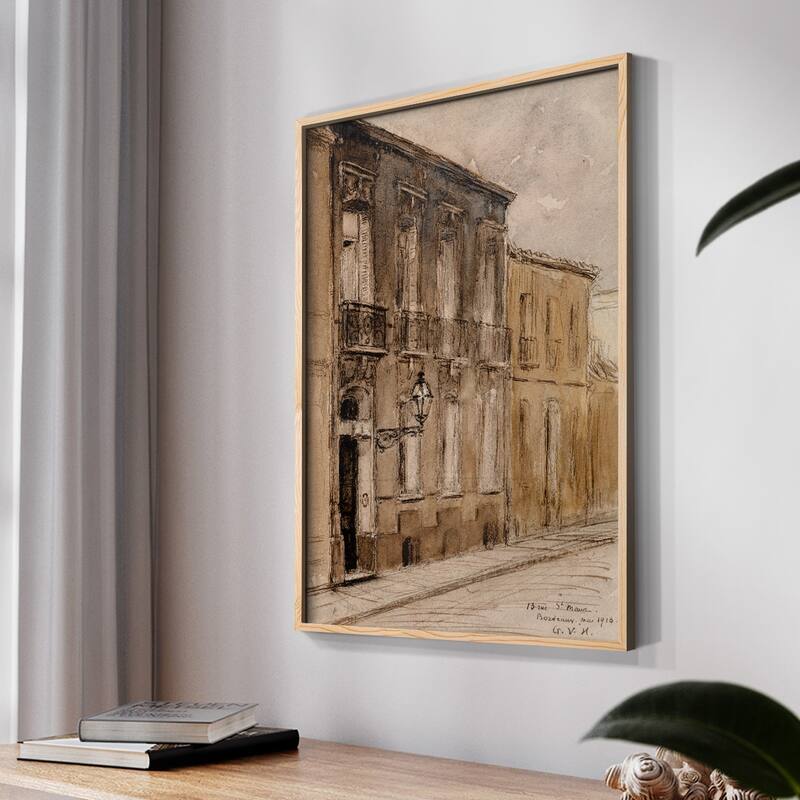 Vintage Landscape CCLVI -Framed Print