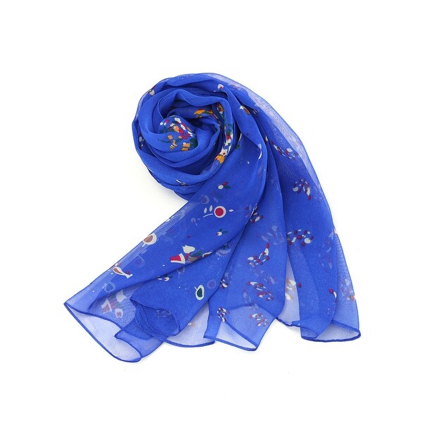 royal blue chiffon scarves