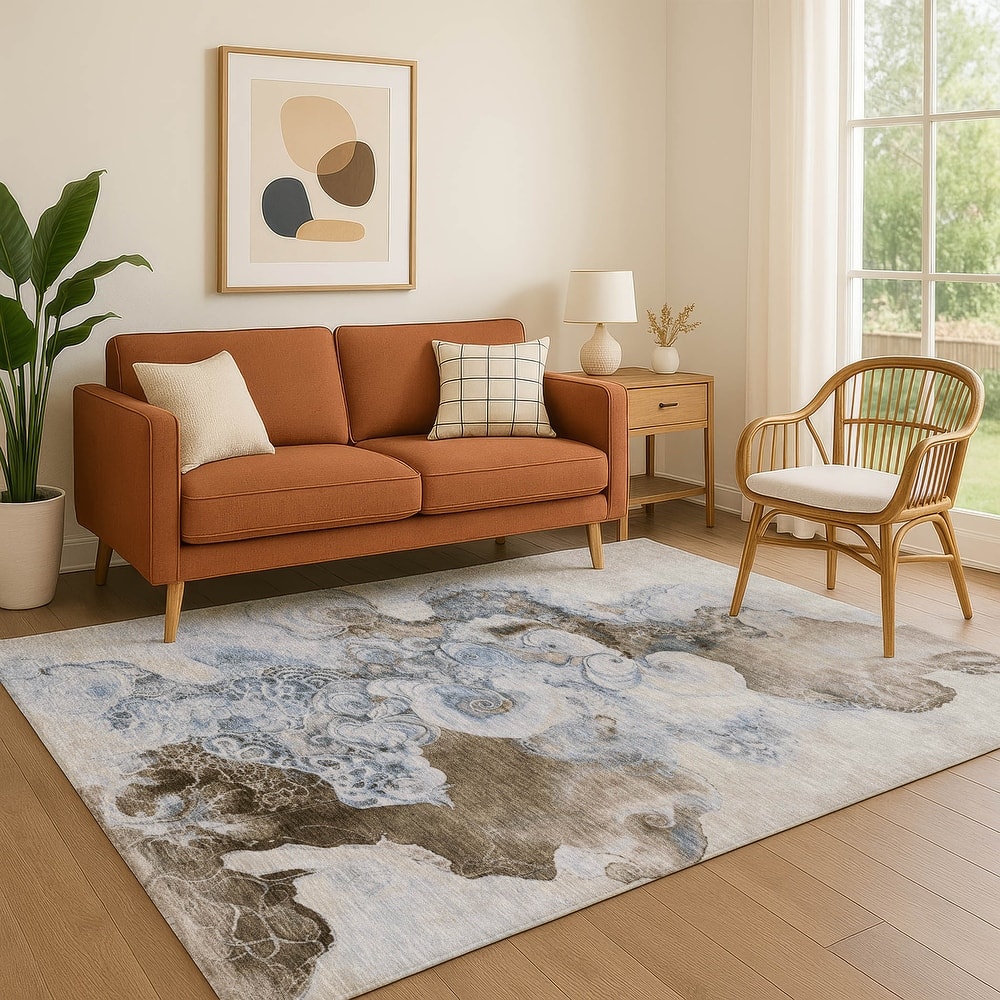 Premium Washable Super Soft Abstract Chic Mayfield Rug