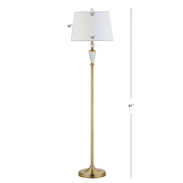 gold crystal floor lamp