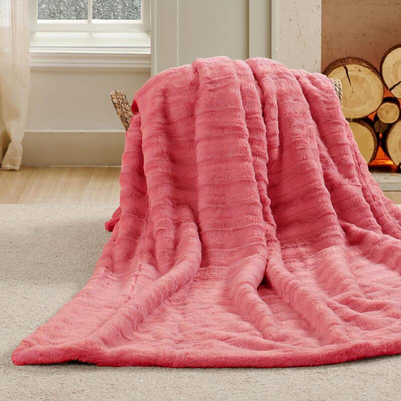 Derby Double Sided Fauxfur Throw
